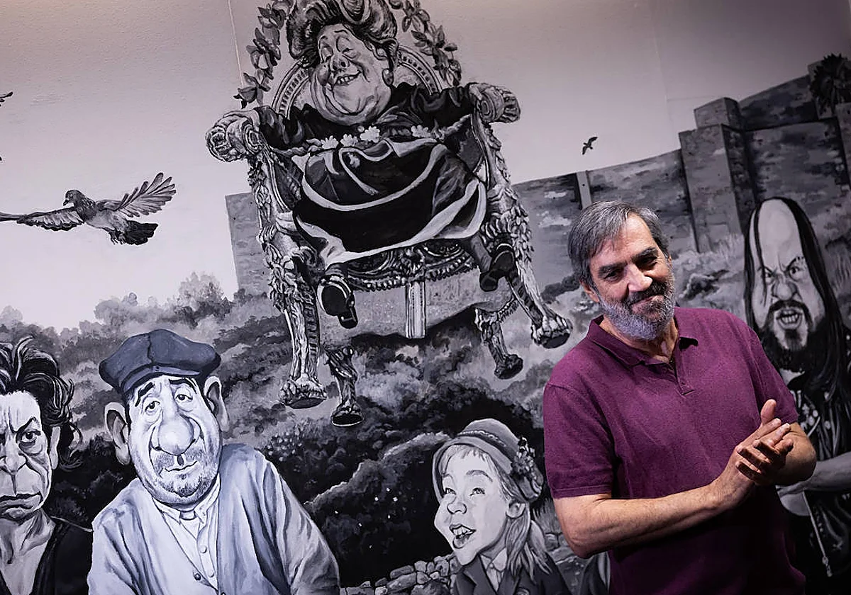 Ángel Idígoras: un mural de película para celebrar los 80 años del Albéniz