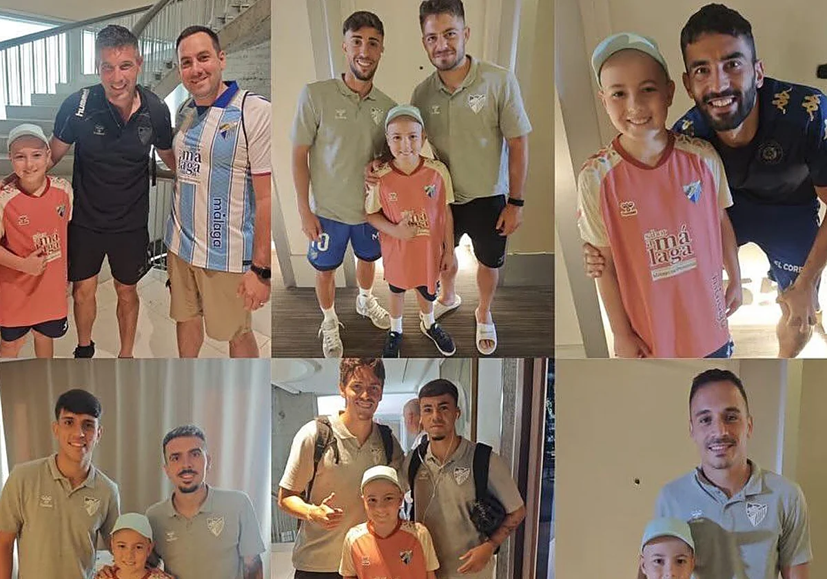 El bonito detalle del Málaga con el pequeño Marcelo, trasladado a Madrid para tratar una enfermedad