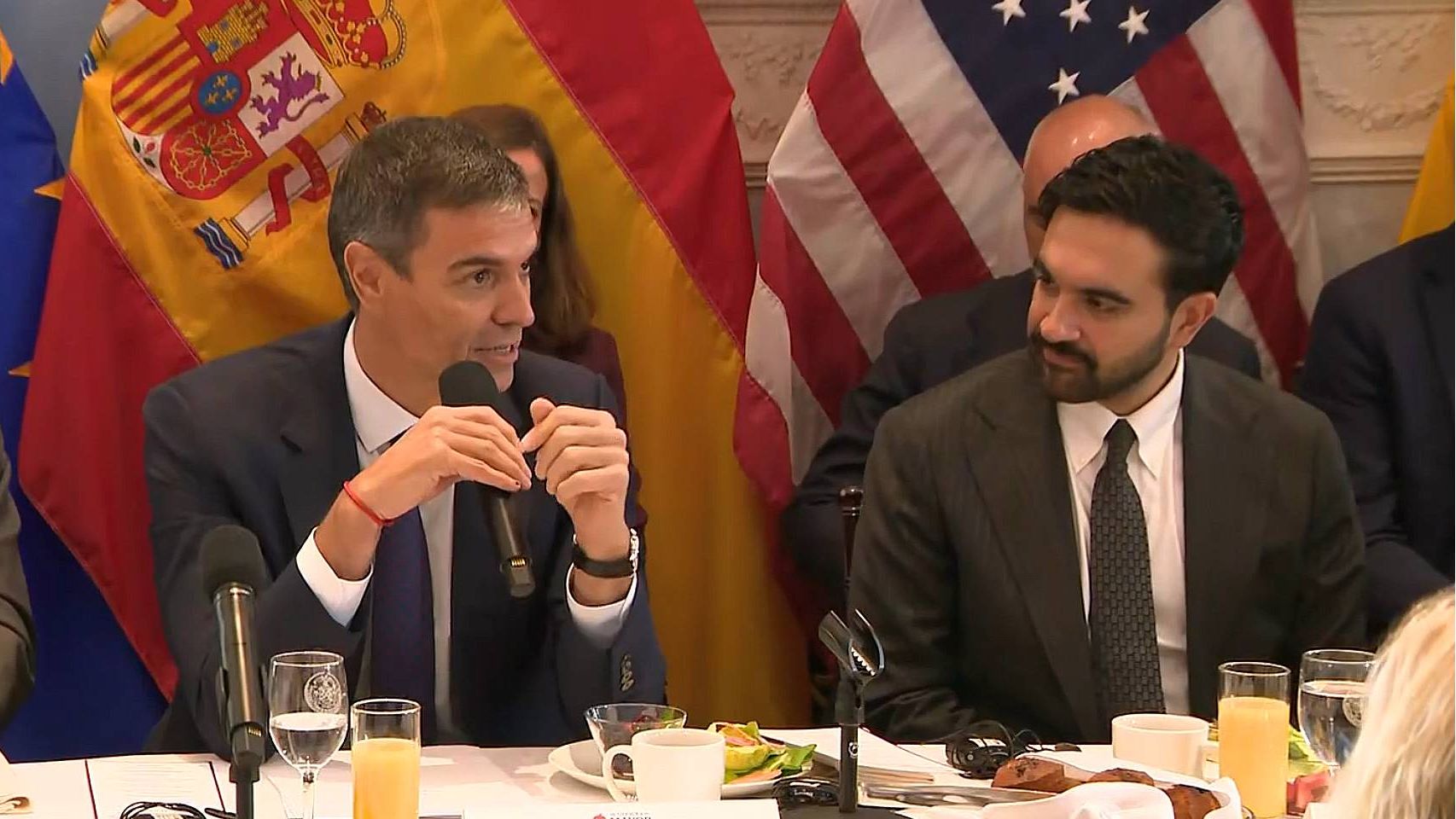 Sánchez defiende junto a Mamdani el intervencionismo económico y la inmigración: "Hacen a los países mejores"