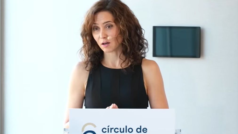 Isabel Díaz Ayuso: "Por cada desahucio que hay en Madrid se producen cinco en la Cataluña de Illa y de Sánchez"