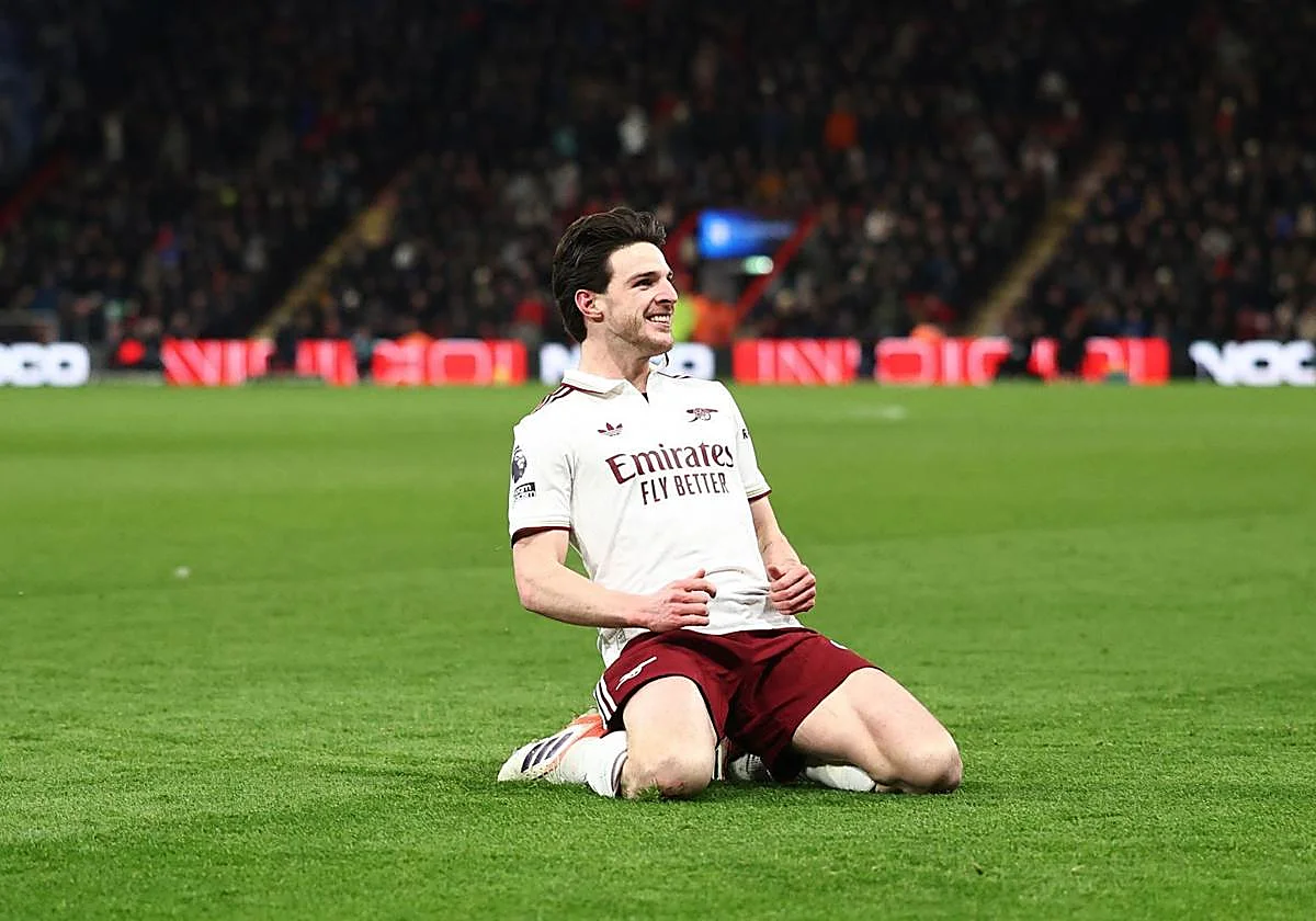 Rice rescata al Arsenal ante el Bournemouth y afianza el liderato de los 'gunners'