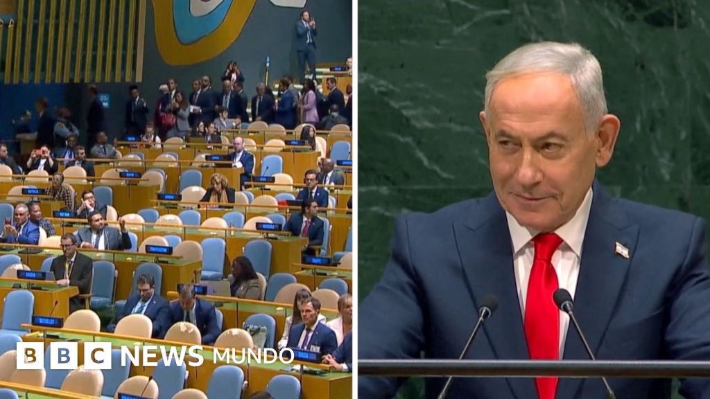 En video: decenas de delegados abandonan la Asamblea General de la ONU durante la intervención de Netanyahu