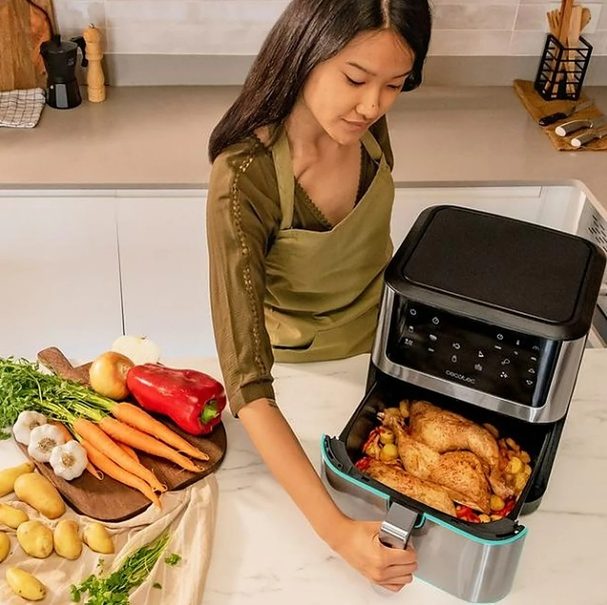 Cocina de todo y sin esfuerzo con la freidora de aire Cecofry Supreme 8000 de Cecotec
