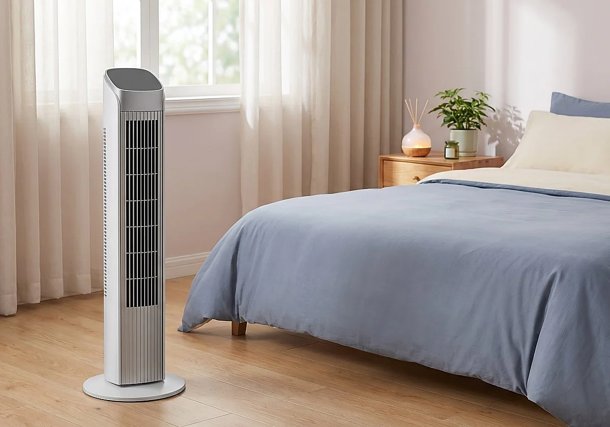 Duerme fresco y sin ruido con el ventilador de torre Rowenta Eole Silence Force