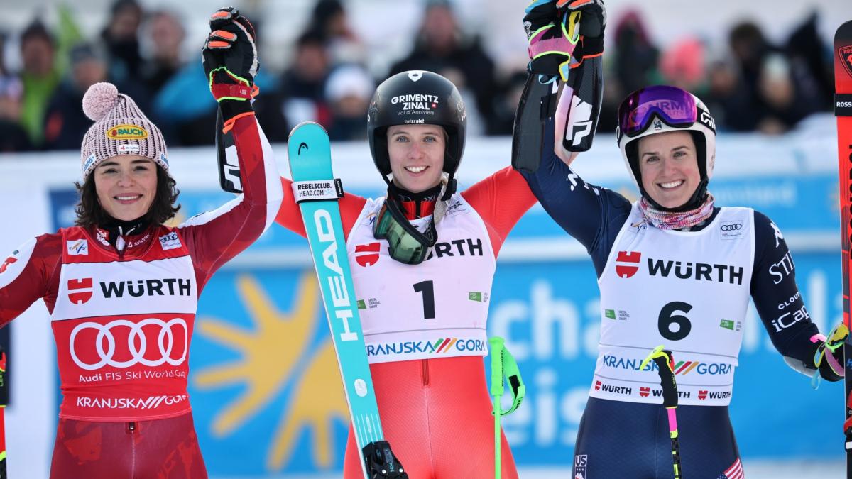 Camille Rast gana su primer Gigante y se lo dedica a las víctimas del incendio de Crans-Montana