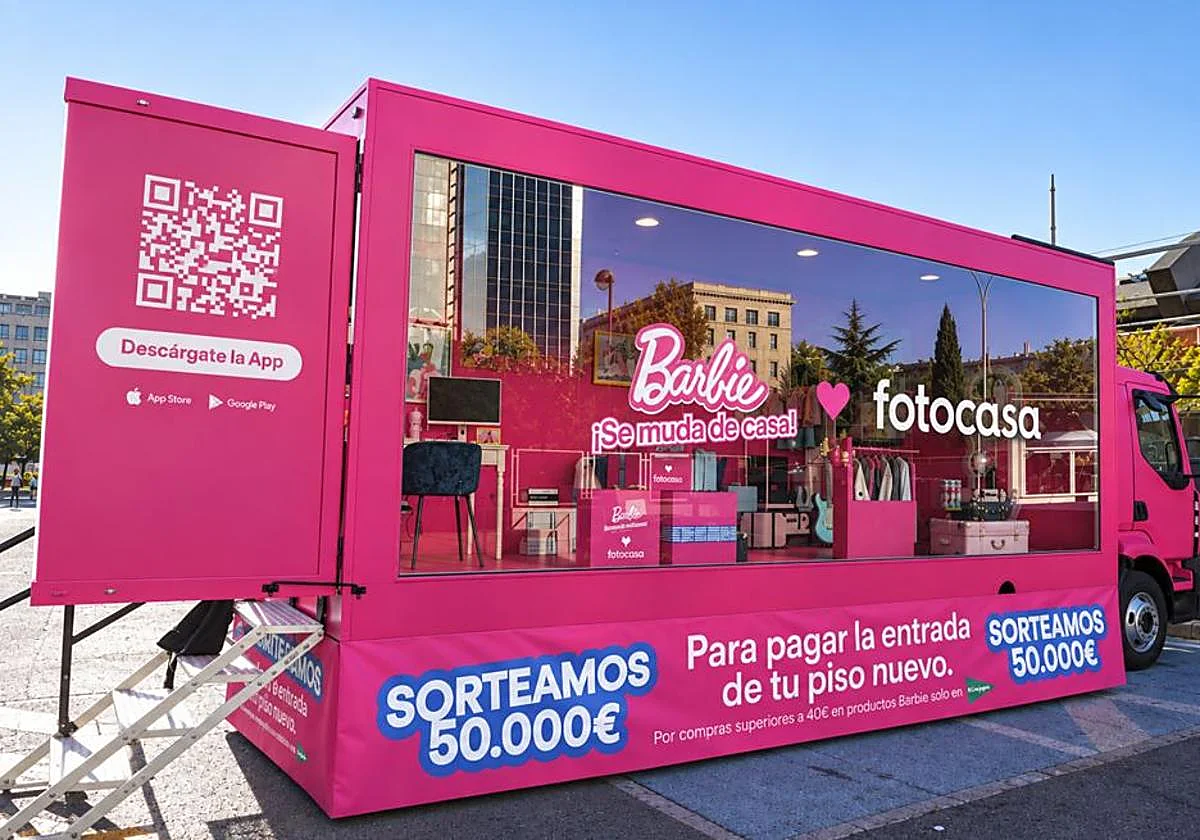 El camión de mudanza de Barbie llega a Málaga y encontrarlo puede tener premio