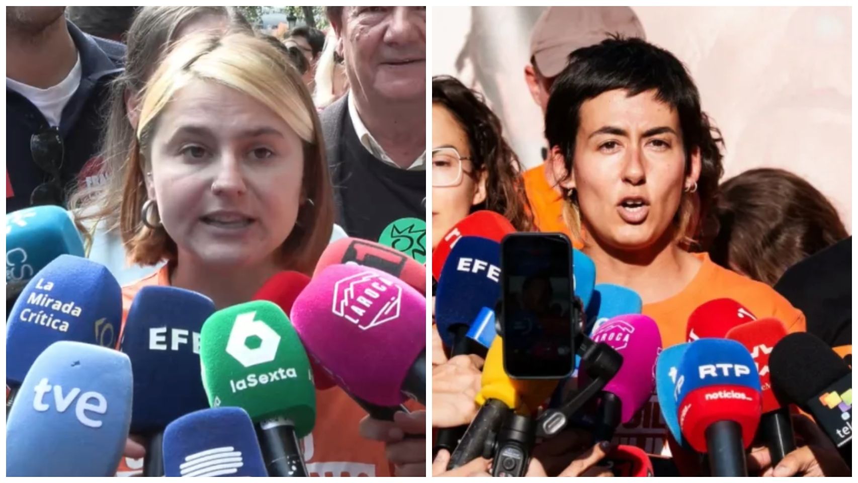 Una antropóloga moldava formada en Londres y una activista de enseñar menos horas lideran la revuelta en Sol