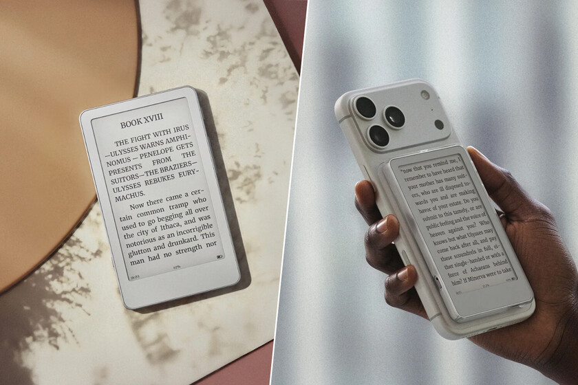 Tras su móvil-eReader, Boox presenta su lector de bolsillo: lo puedes acoplar al móvil para leer en cualquier parte