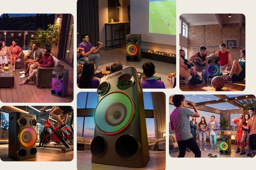 LG renueva sus altavoces para fiestas con hasta 440 W de potencia y una IA que convierte tu lista de canciones en un karaoke