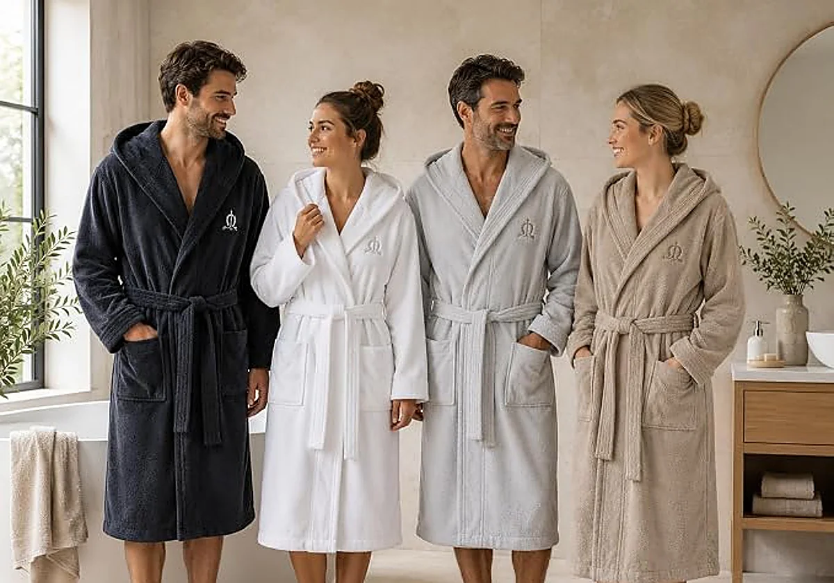 Albornoces que parecen de hotel, pero que podrás disfrutar todos los días en casa
