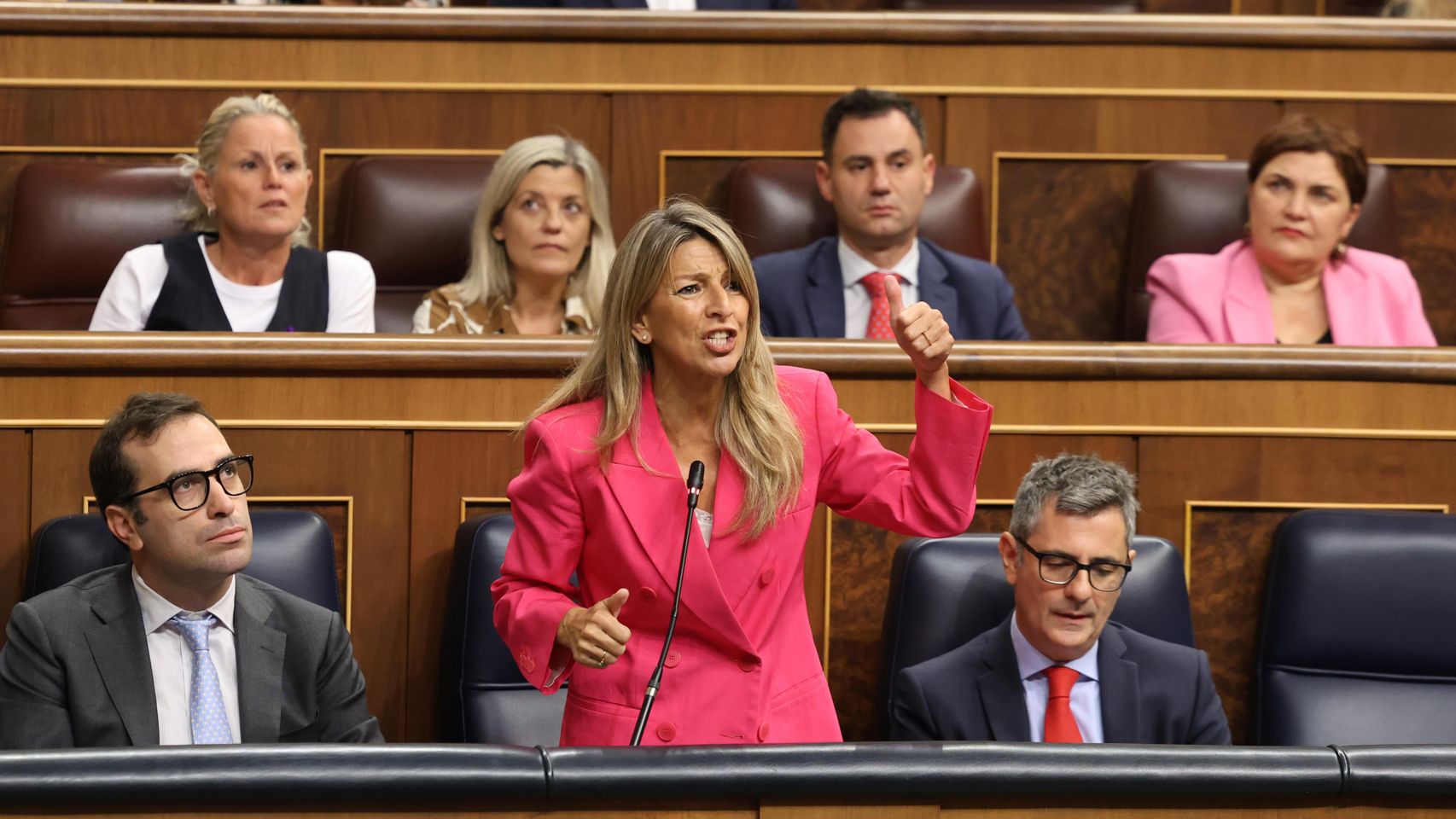 Yolanda Díaz se desentiende de los ceutíes: "Mi prioridad es defender a los trabajadores y a las trabajadoras de mi país"