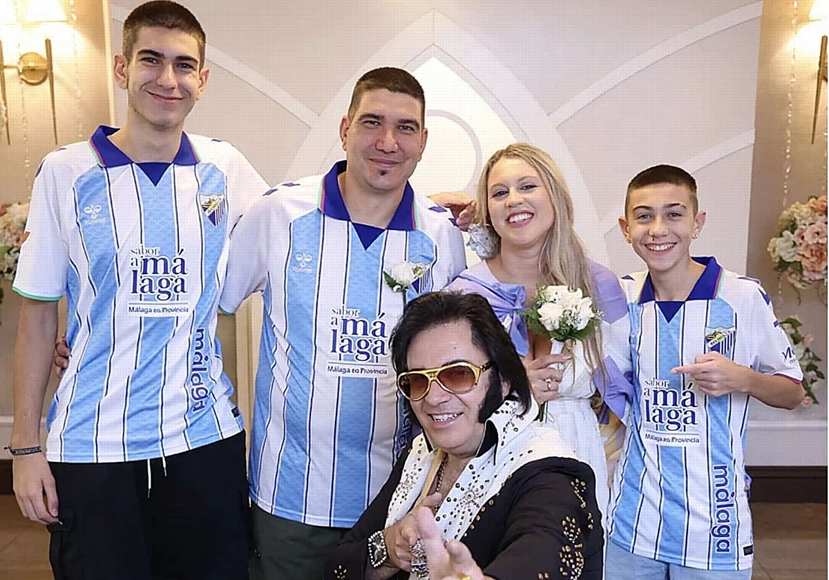 La boda más malaguista en Las Vegas
