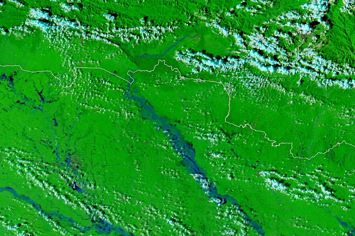 Rains Swamp the Gandak River