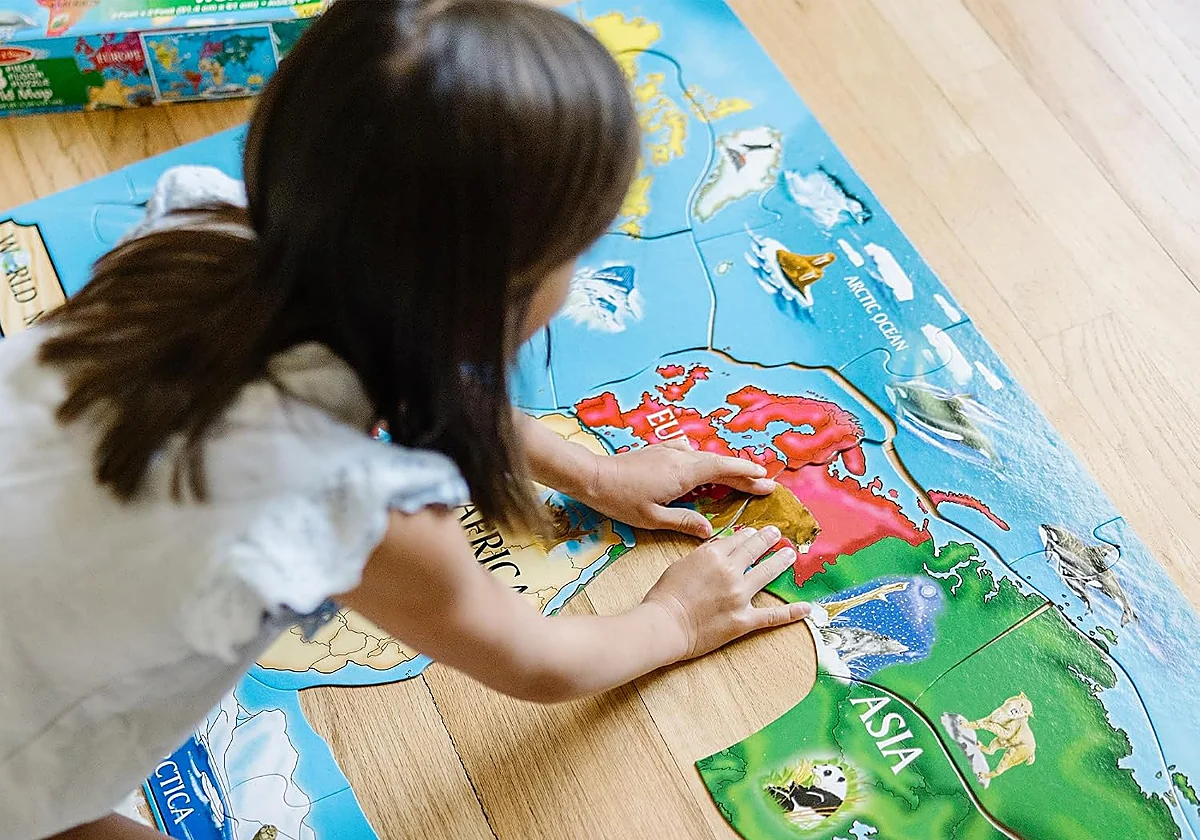 Estos puzzles de suelo son perfectos para que los más pequeños desarrollen su concentración