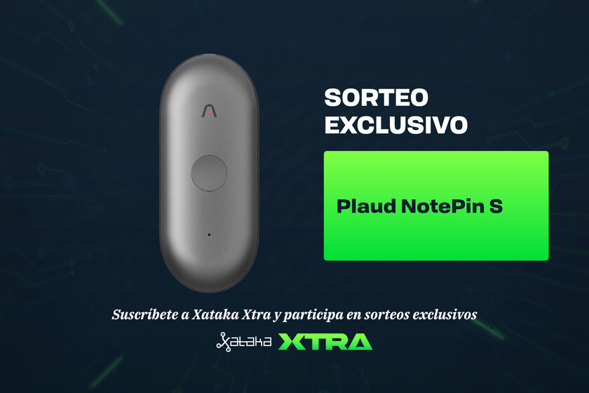Nuevo sorteo exclusivo para suscriptores de Xataka Xtra: así puedes conseguir un Plaud NotePin S con tres meses de transcripción ilimitada