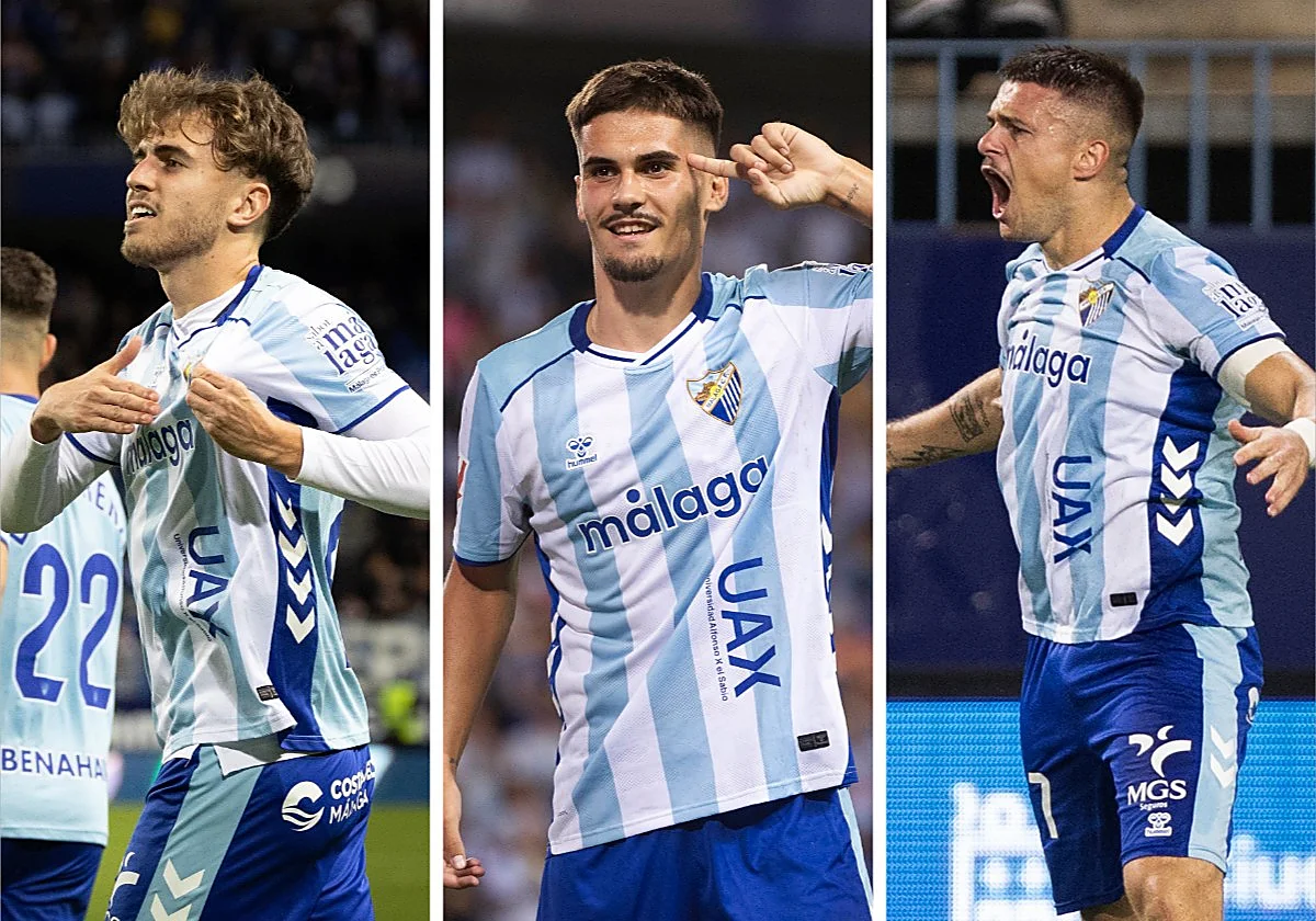 Los tres Reyes Magos del gol en el Málaga