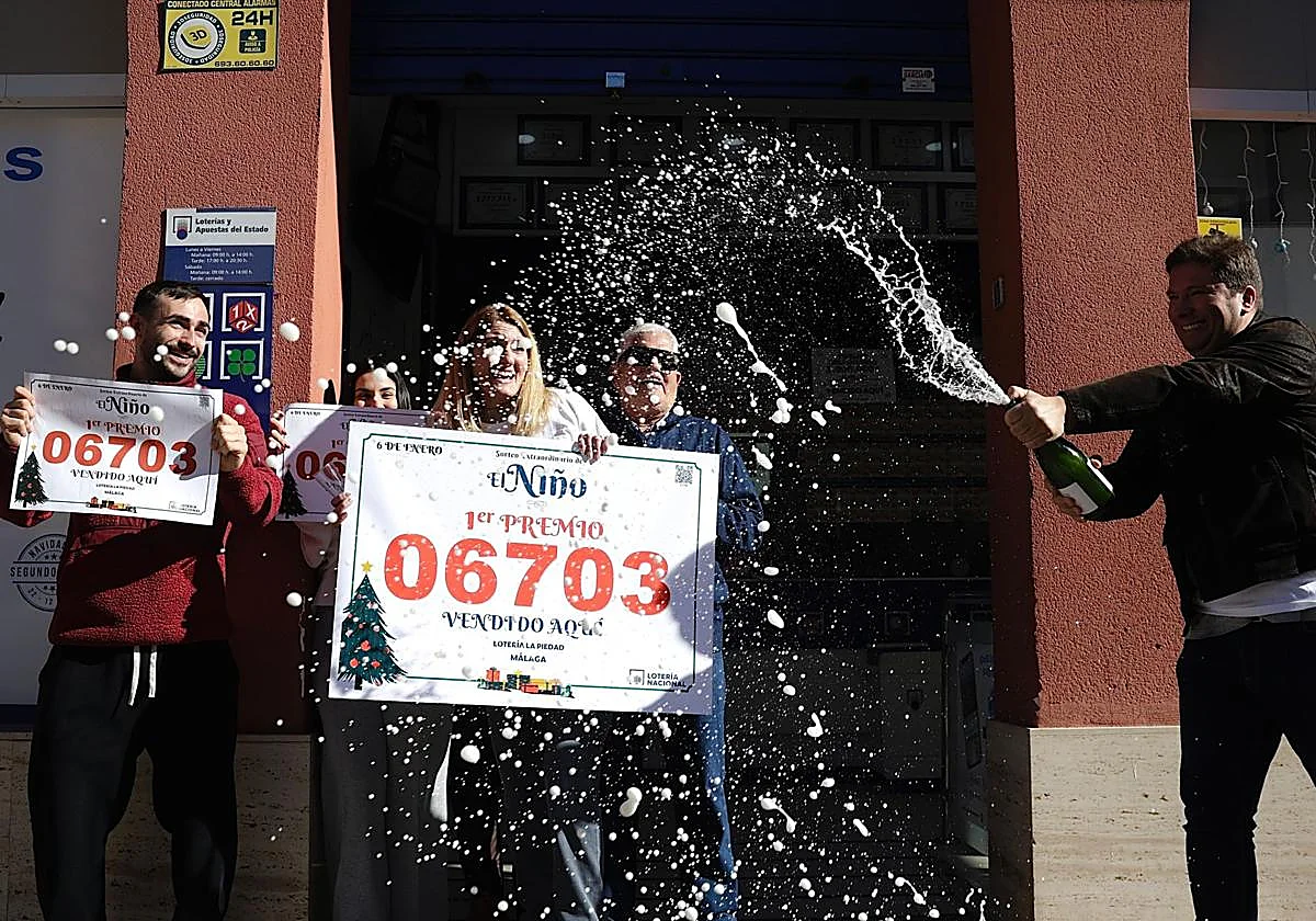 First prize in El Niño lottery drops three million euros in Malaga province