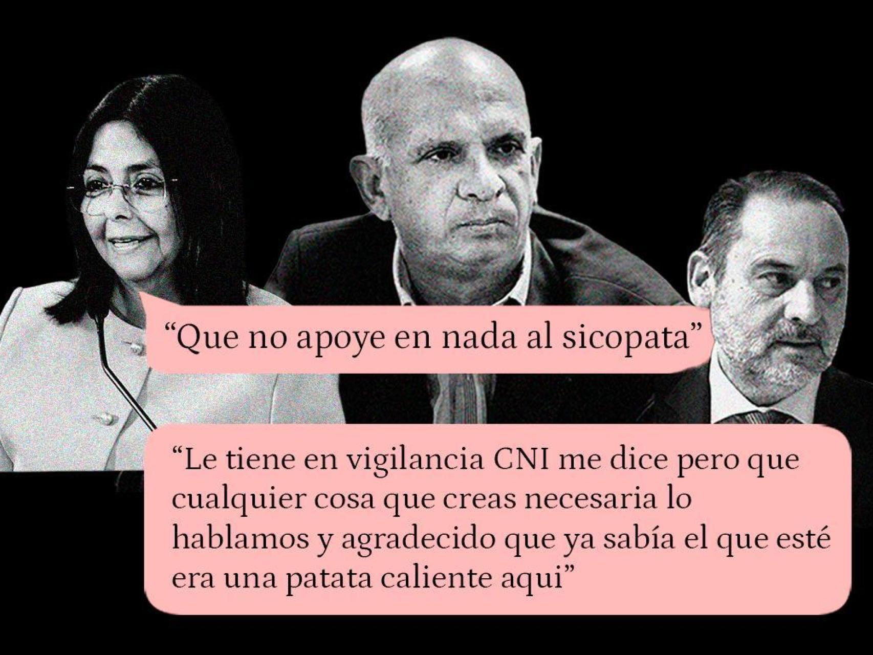 El Gobierno informó a Delcy de que el CNI "vigilaba" al 'Pollo' Carvajal cuando EEUU exigía su detención y entrega