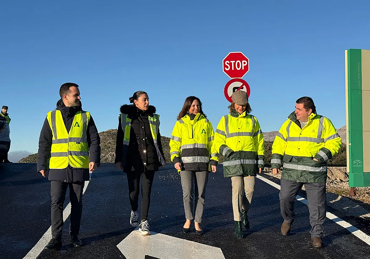 La Junta culmina la mejora del acceso desde la A-397 al Parque Sierra de las Nieves