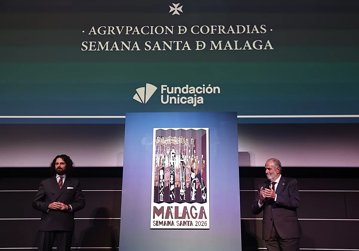 Cartel de la Semana Santa de Málaga 2026: la Soledad de Mena protagoniza una obra tridimensional