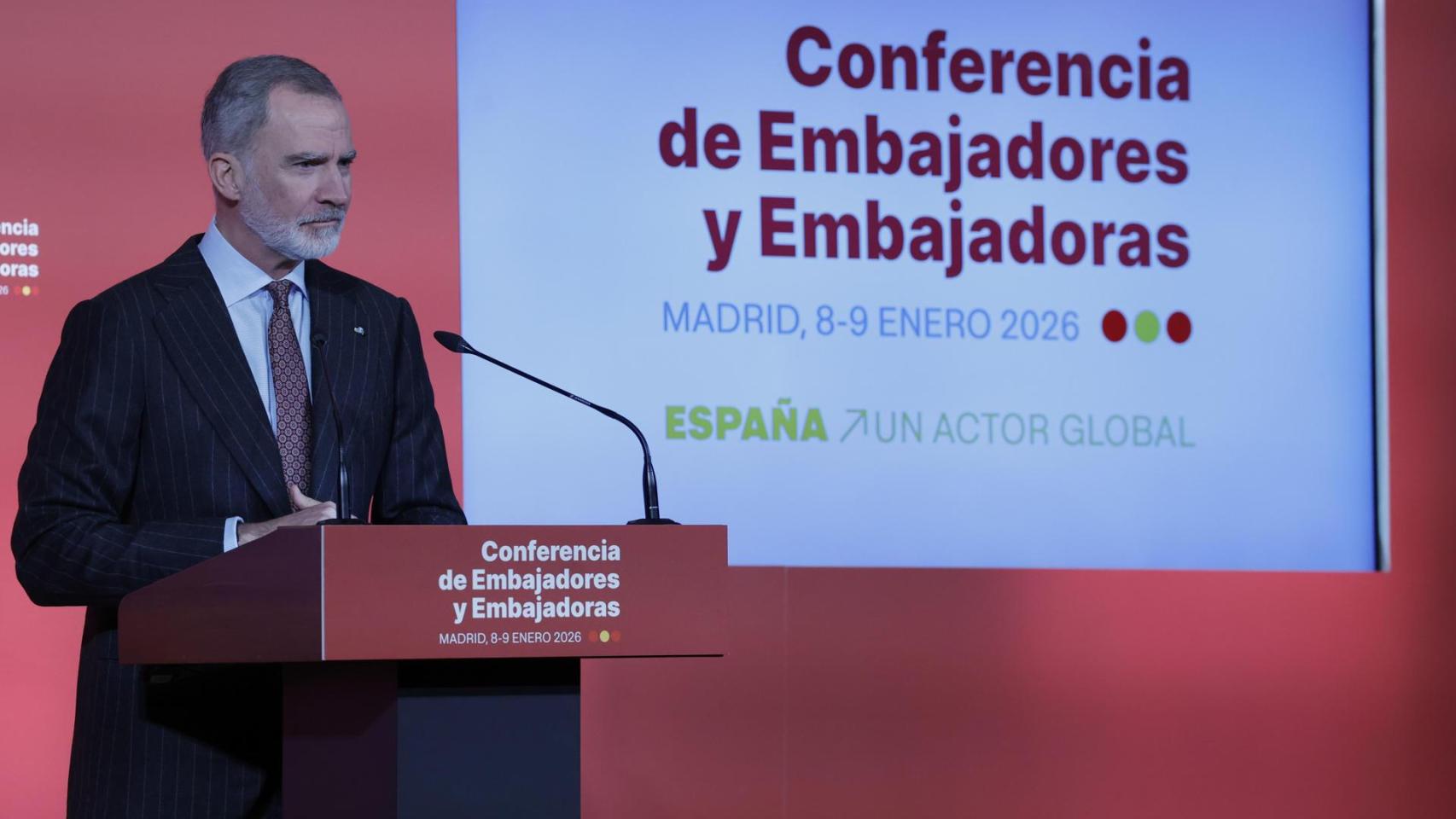 Felipe VI pide un respeto "firme" al Derecho internacional frente al orden basado en "el ejercicio ilimitado de la fuerza"