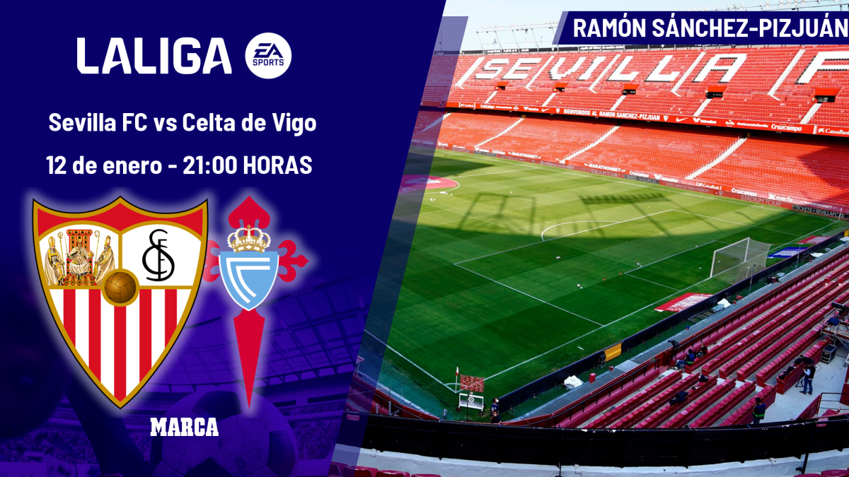 Sevilla - Celta: horario, dónde ver hoy en TV y canal del partido de LaLiga EA Sports