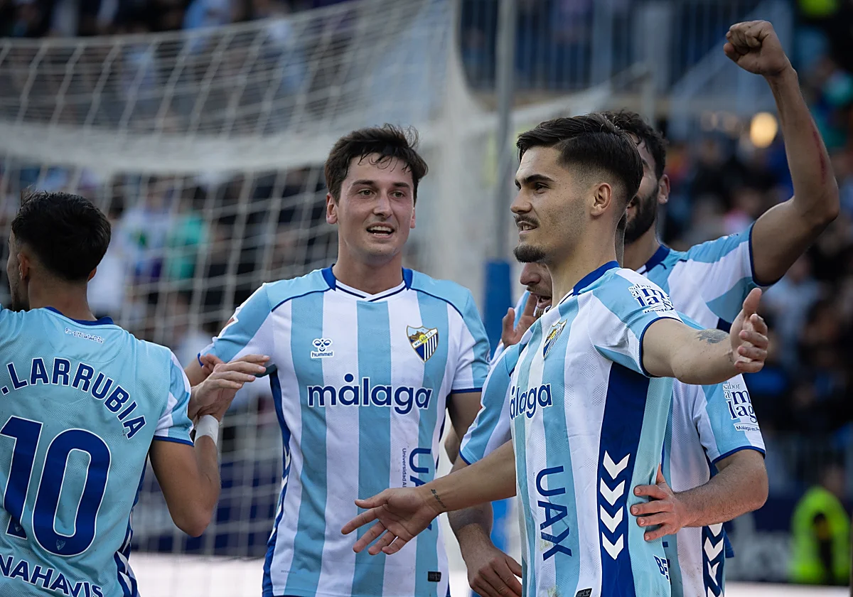 Chupete, ya entre los máximos goleadores del Málaga en una temporada de la última década