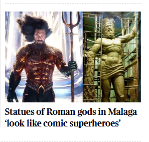 Las esculturas del Puerto de Málaga llegan a The Times: «Dioses romanos que parecen superhéroes»