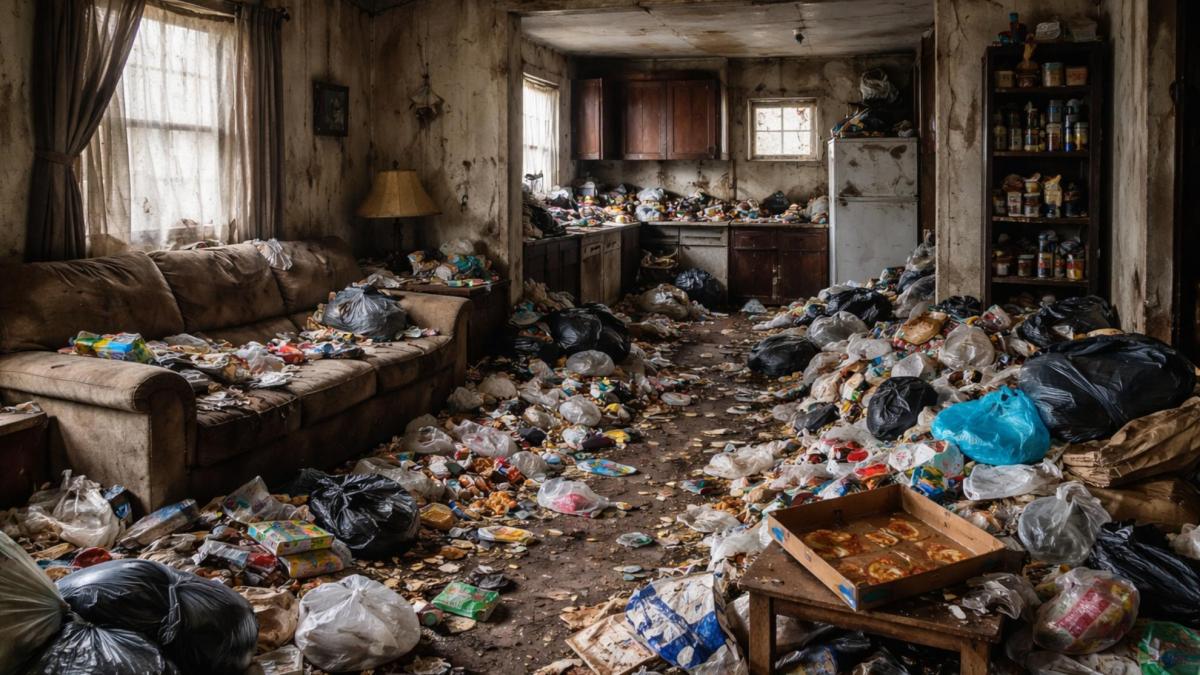 Un forense no puede levantar el cadáver de un hombre por la acumulación de basura en su casa