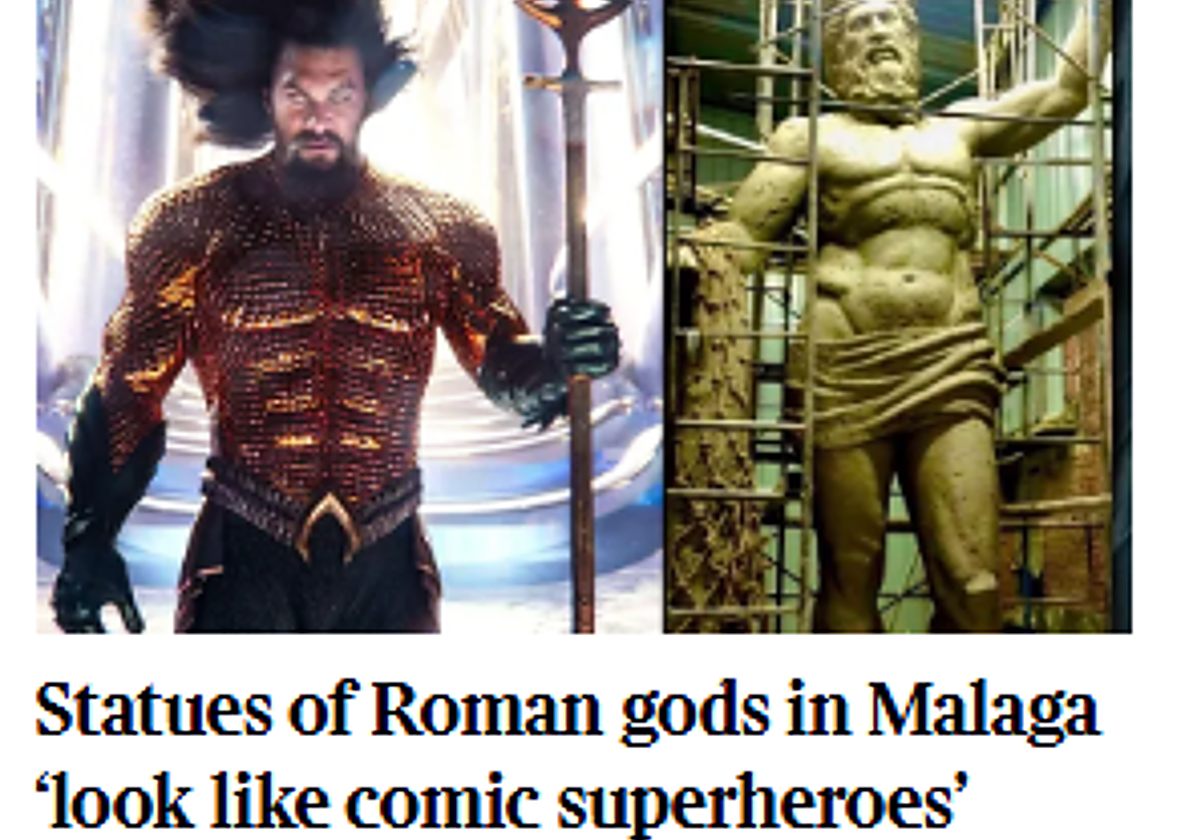 Debate over port of Malaga's giant sculptures reaches The Times: 'Roman gods that look like superheroes'
