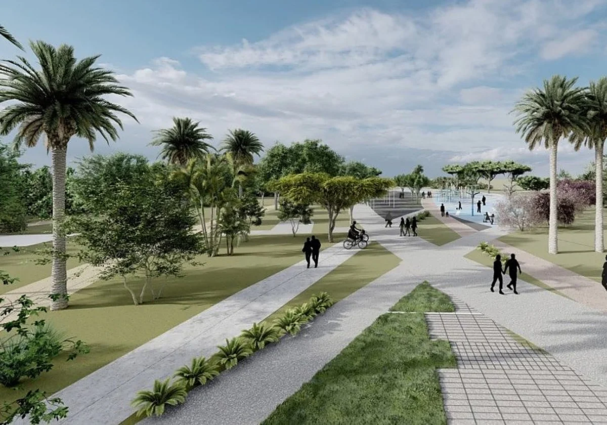 El gran parque de 51.000 metros cuadrados que Teatinos espera desde hace dos décadas coge al fin impulso