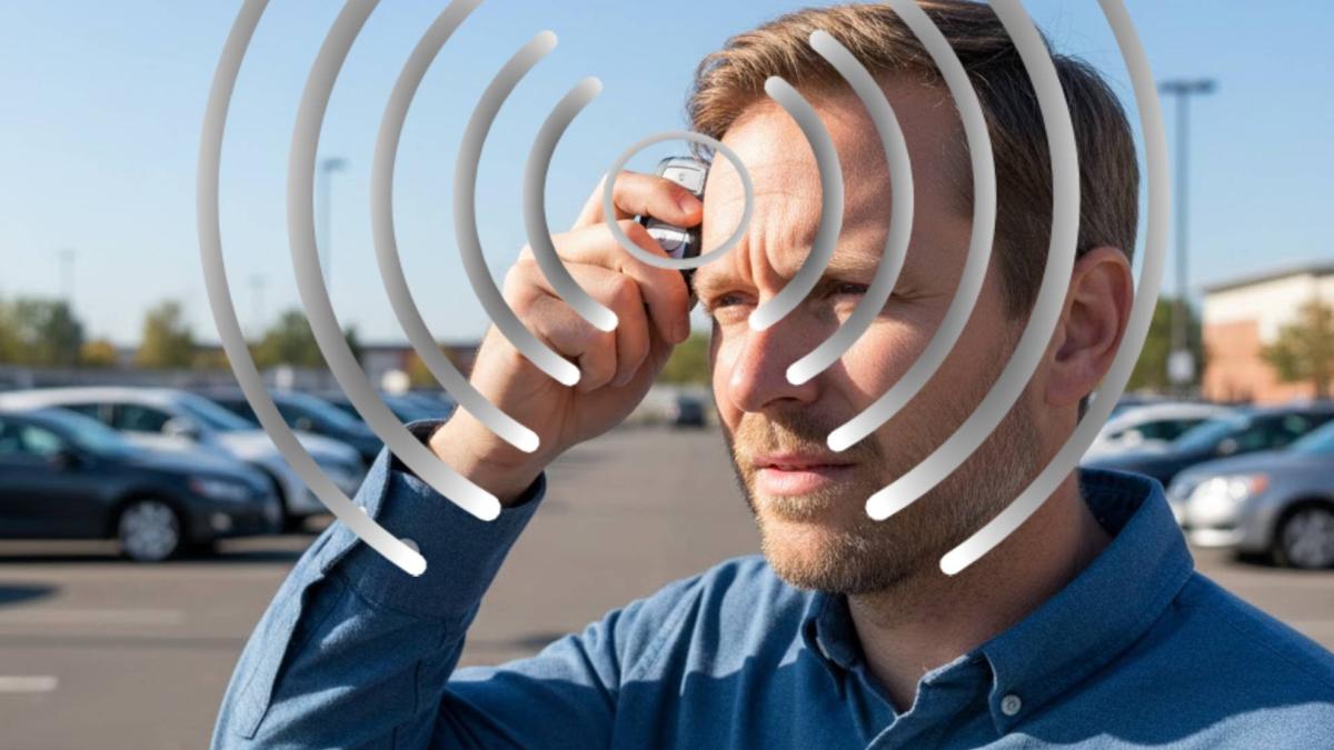 El truco que convierte tu cabeza en una antena para el mando de tu coche: ¡parece magia!