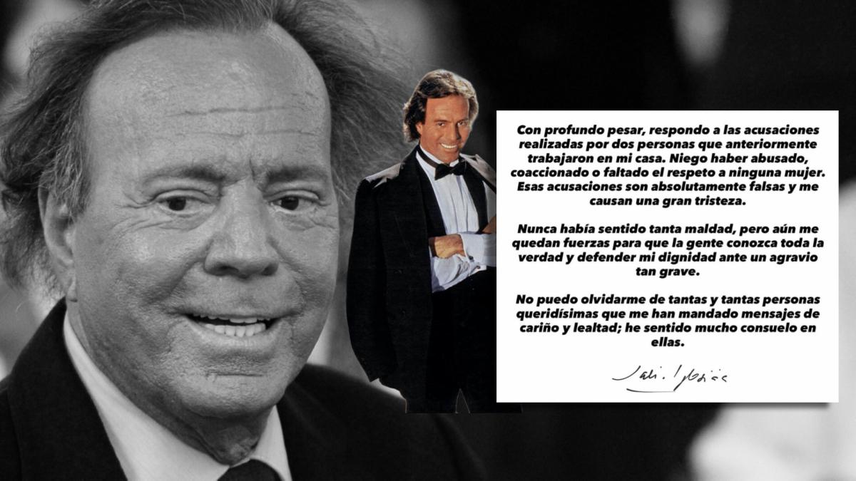 Comunicado de Julio Iglesias... y su mujer Miranda<br>