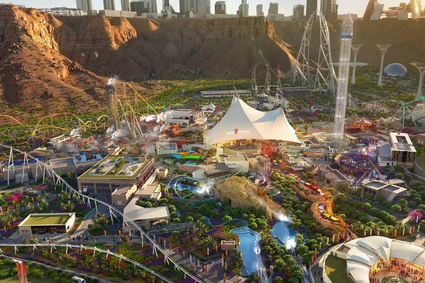 Arabia Saudí acaba de abrir un parque temático de 1.000 millones de dólares con una montaña rusa de 4,2 km y 160 m de caída