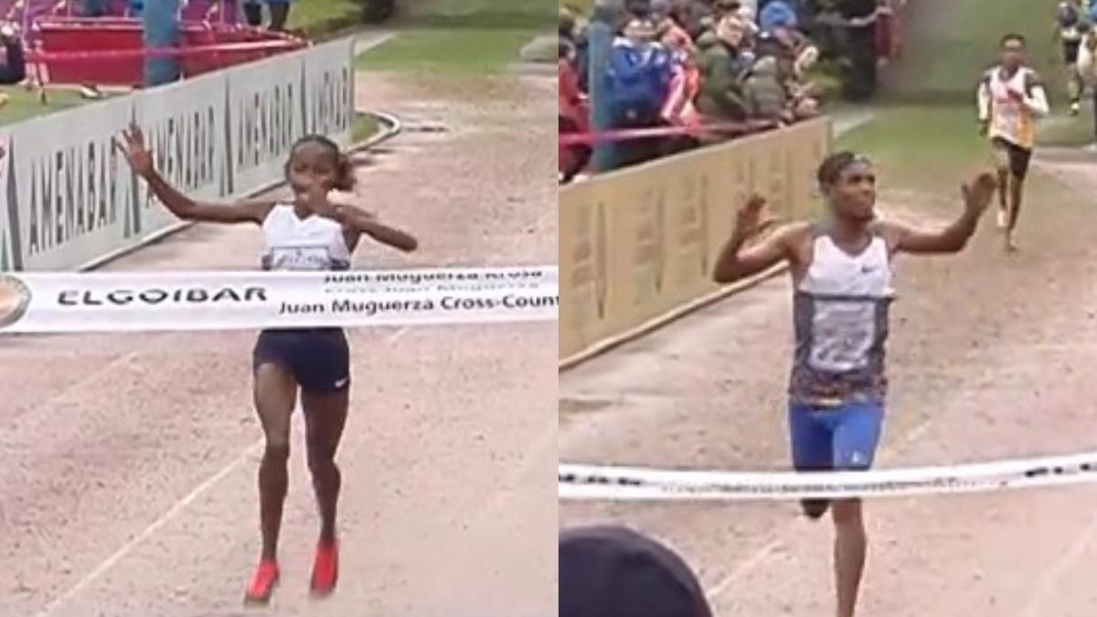 Los medallistas olímpicos Aregawi y Yavi brillan en Elgoibar, con Said Mechaal en el podio