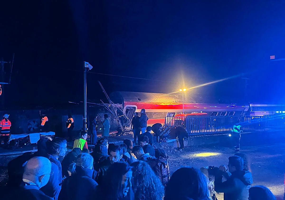 At least five dead and dozens injured after high-speed train from Malaga to Madrid derails in Cordoba and collides with another train in the opposite direction