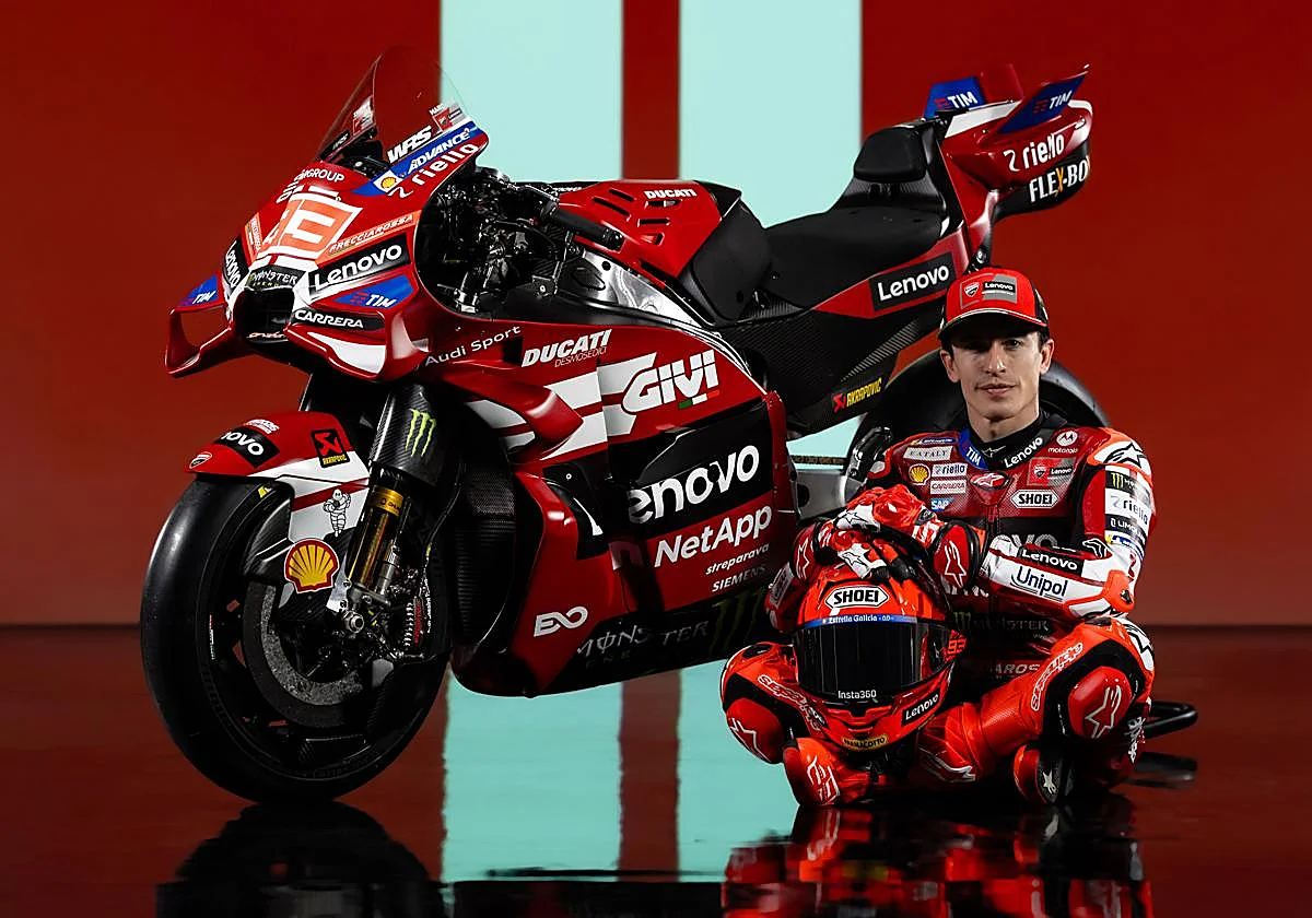 Marc Márquez buscará el décimo con una Ducati centenaria