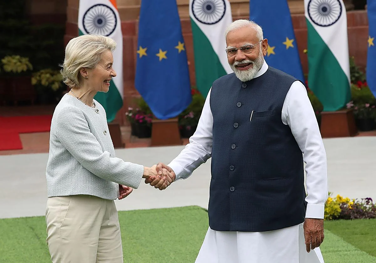 Von der Leyen anuncia un inminente e histórico acuerdo comercial con India