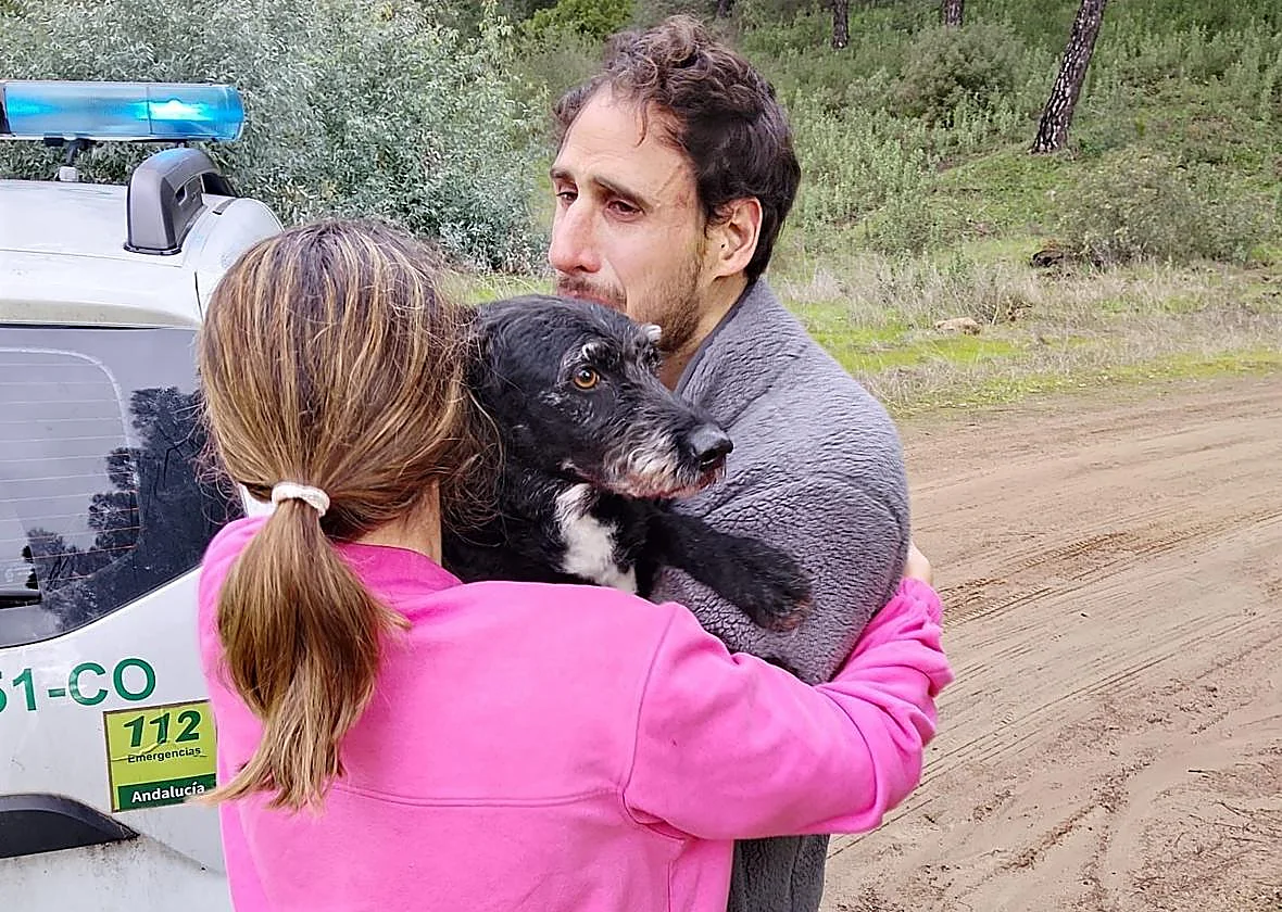 Boro, the dog of a pregnant Malaga woman in critical condition after the Adamuz train accident, is rescued and will now return to his family