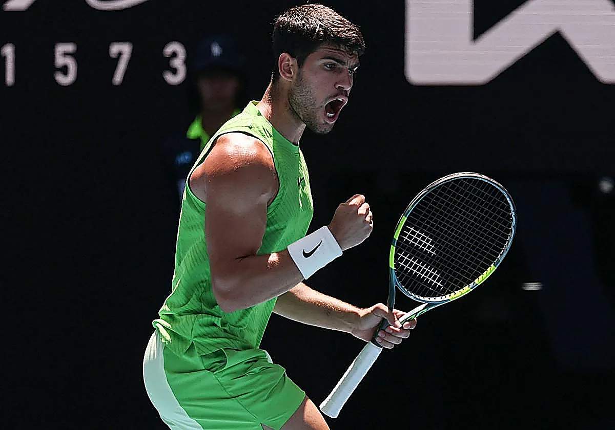 Carlos Alcaraz alcanza los cuartos de final en Australia por tercer año consecutivo
