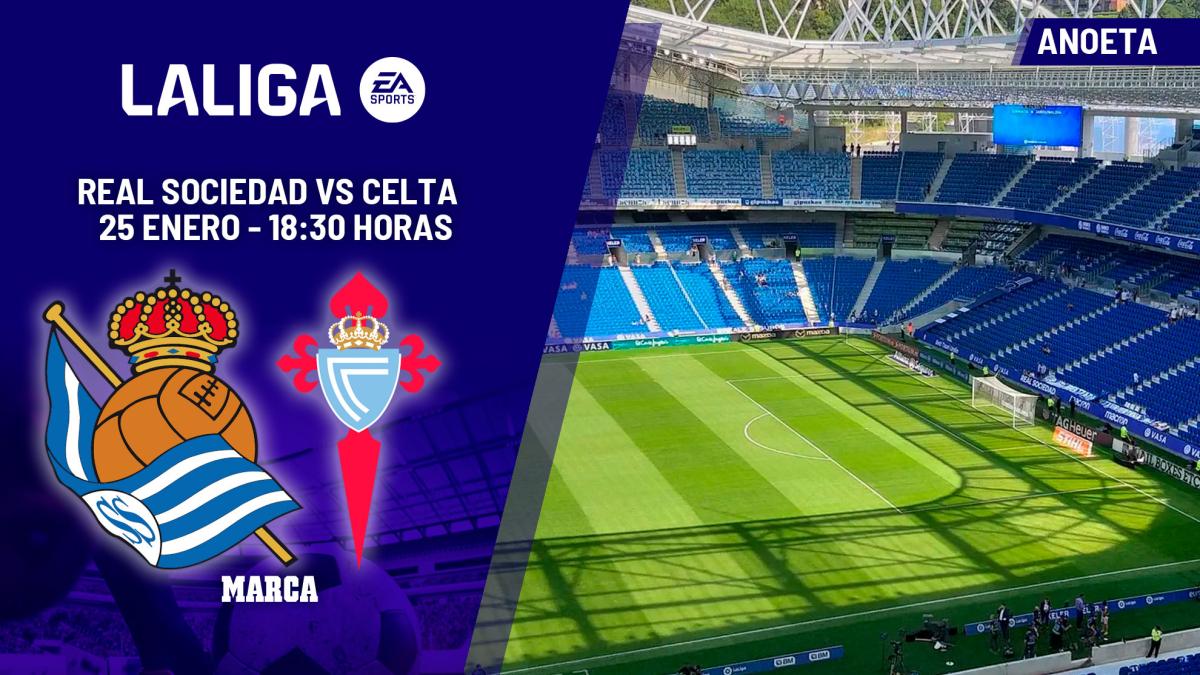 Real Sociedad - Celta de Vigo: horario y dónde ver hoy en TV y canal del partido de LaLiga EA Sports