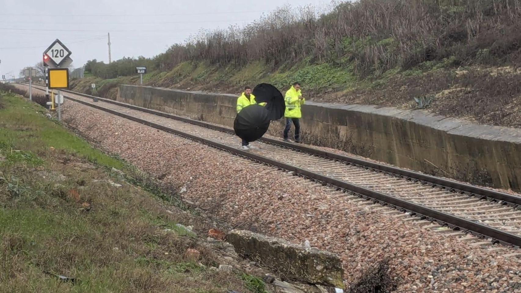 El riesgo de derrumbe de un muro obliga a suspender los trenes de Media Distancia entre Málaga y Sevilla
