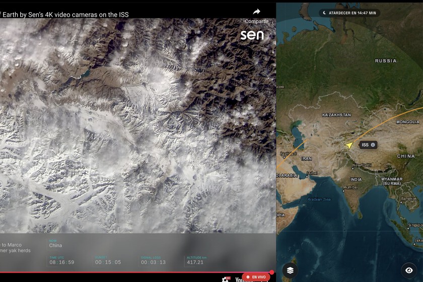 Este es el impresionante mapa interactivo para ver la Tierra en 4K en vivo desde el espacio y monitorizar satélites