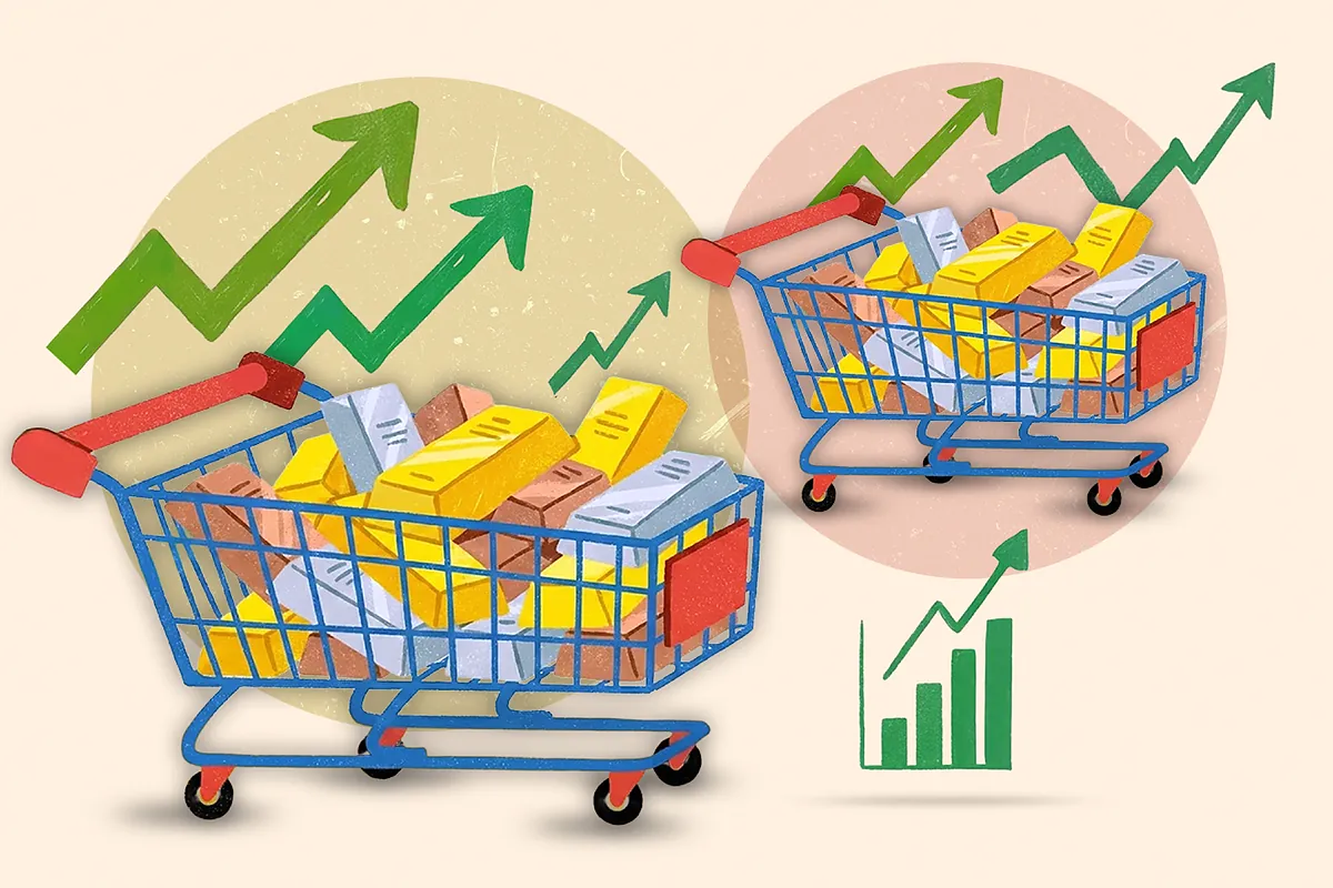 Valores para ganar con el rally de los metales y las materias primas