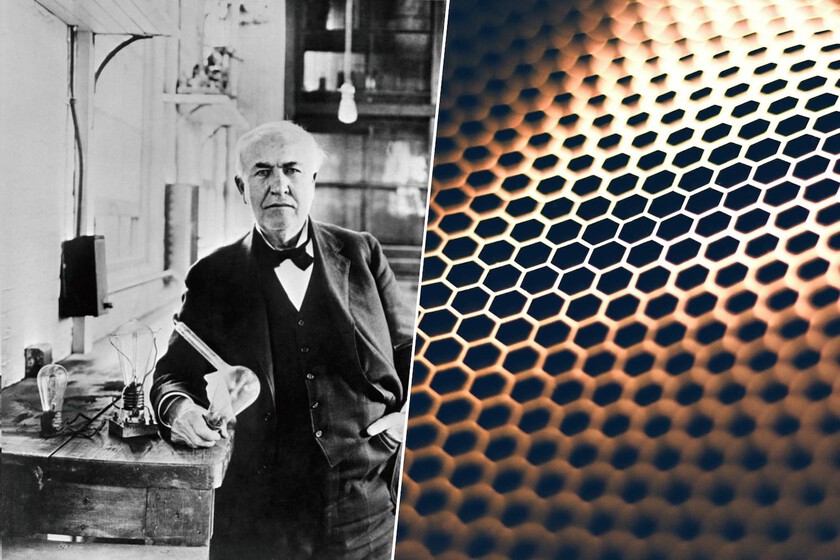 Probando la primera bombilla en 1879, Edison se topó con un material que se descubriría 125 años después: el prodigioso grafeno