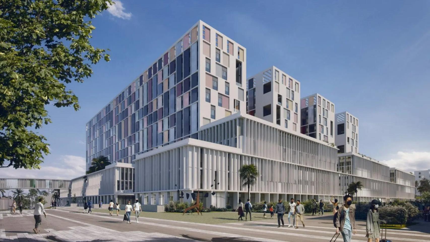 Así se va a construir el gigantesco Nuevo Hospital de Málaga: dos turnos de trabajo, 9 grúas y hasta 650 obreros