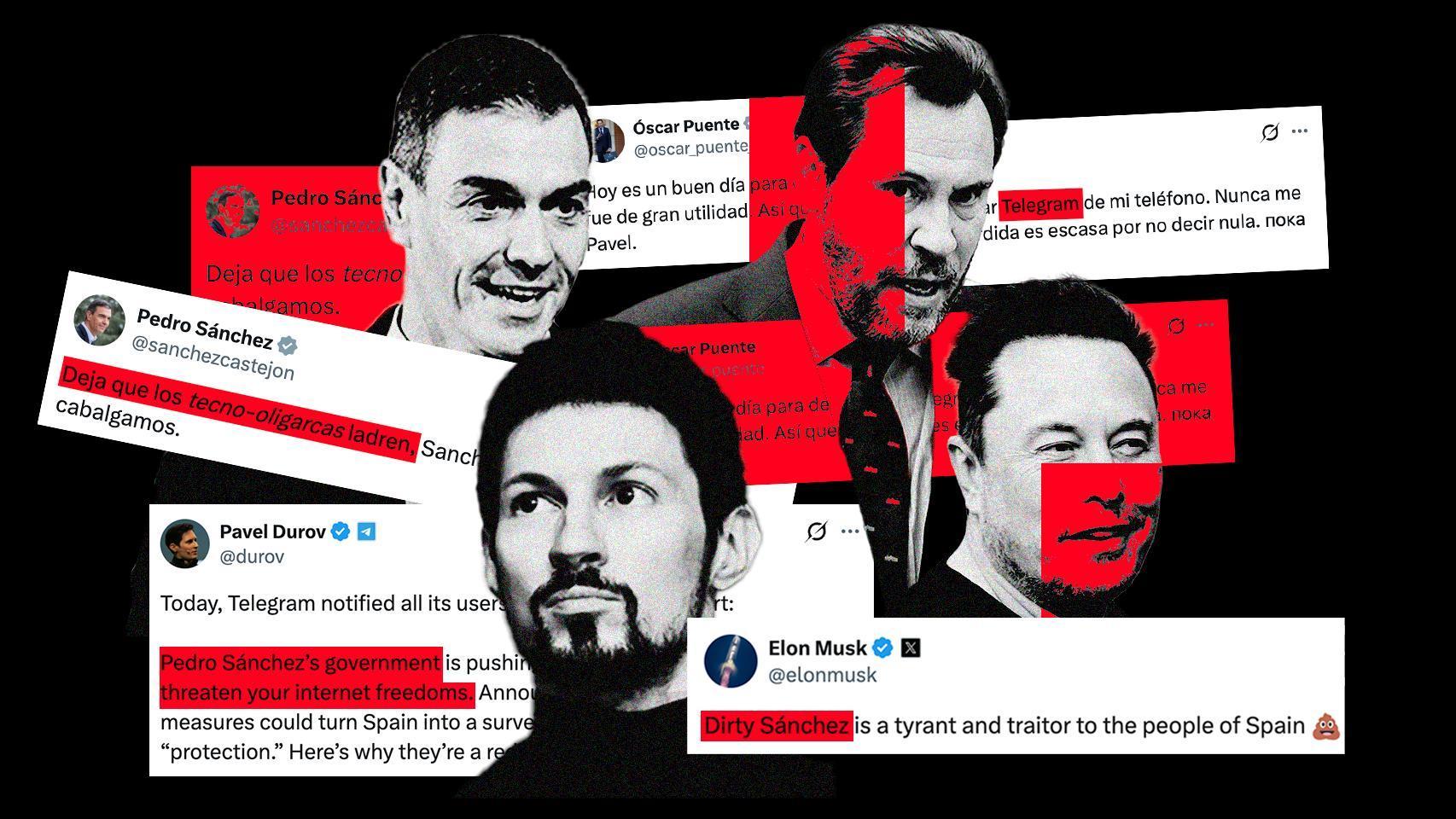 Sánchez intensifica su guerra contra los "tecnoligarcas" tras la acusación de Telegram de crear "un estado de vigilancia" digital