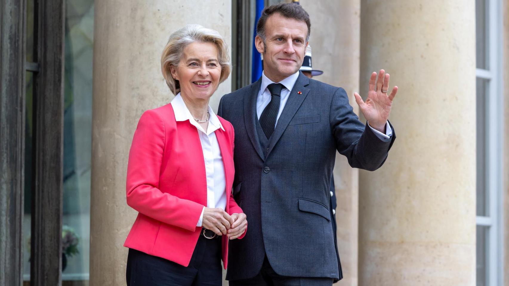 Costa y Von der Leyen tratan con Macron cómo impulsar la competitividad y la independencia de la UE