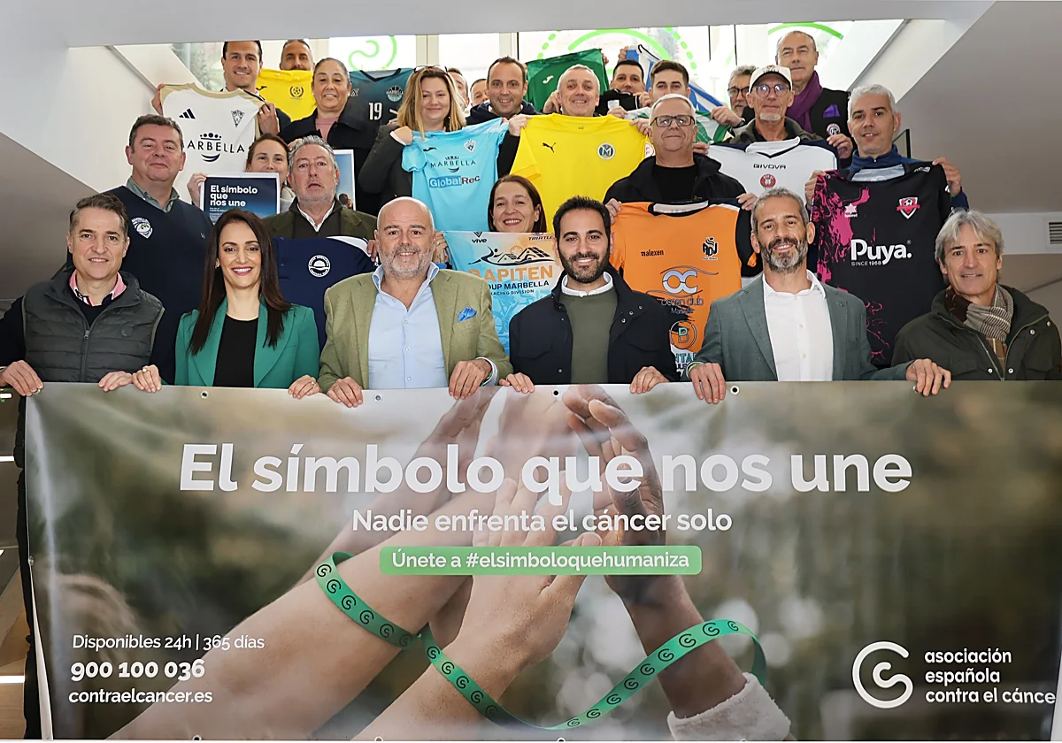 Una treintena de clubes deportivos de Marbella lucirán los 'Brazaletes de Esperanza' de la AECC