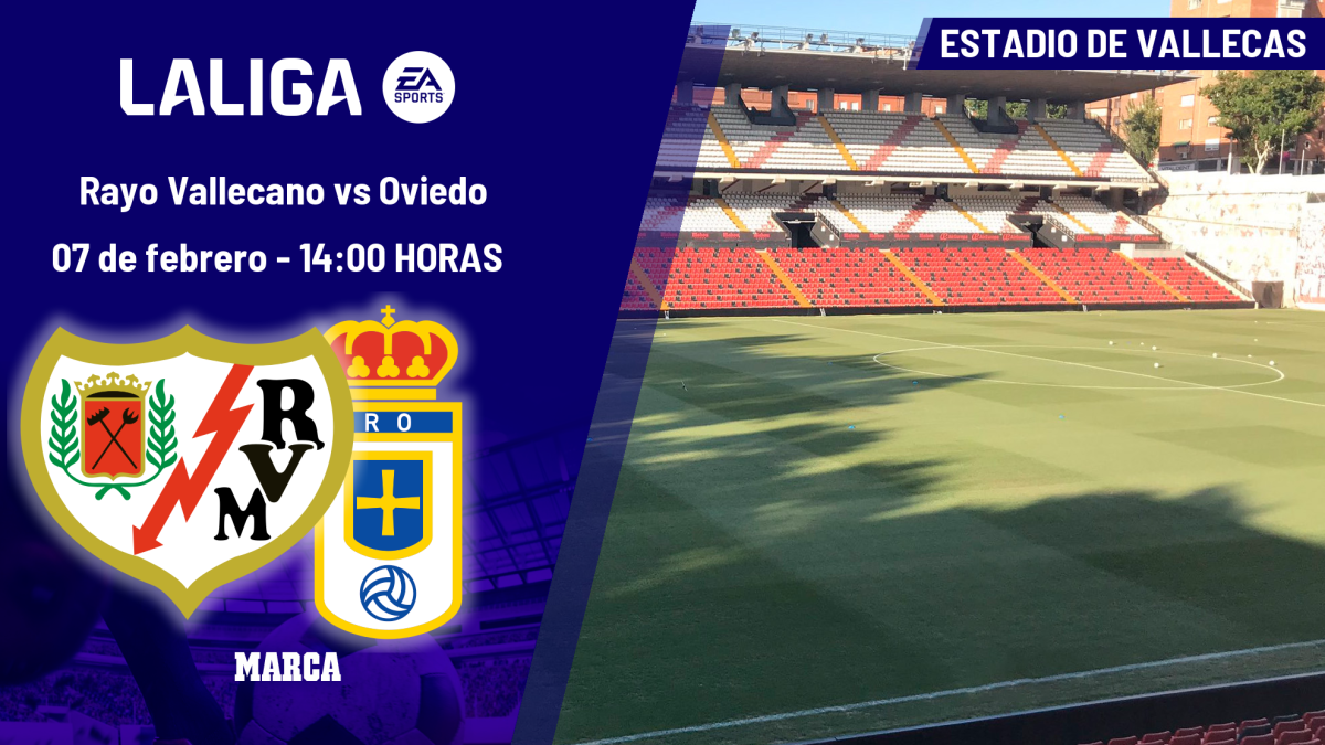 Rayo Vallecano - Oviedo: horario, dónde ver en TV y canal del partido de LaLiga EA Sports